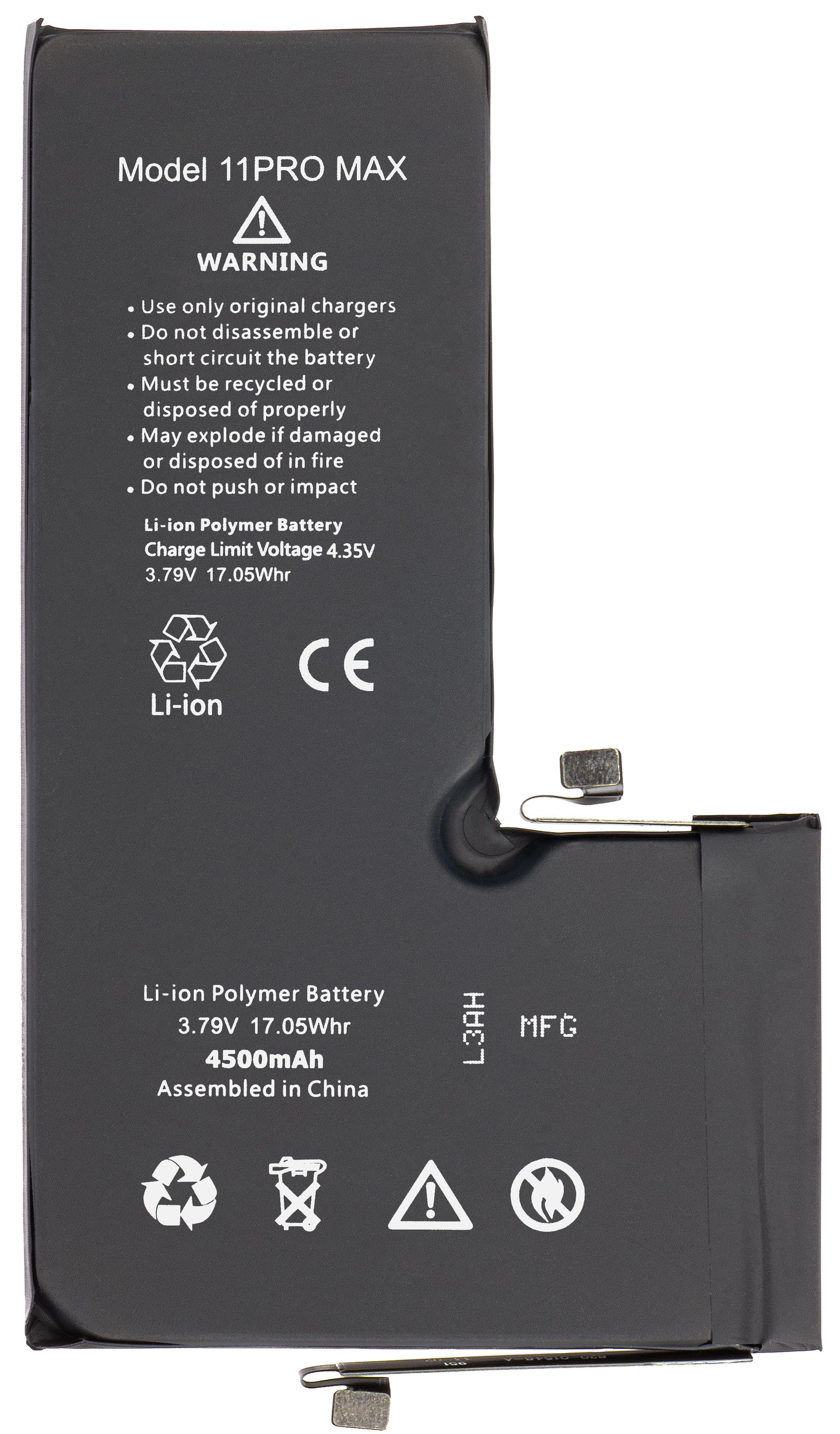 Apple iPhone 11 Pro Max Battery, High Capacity