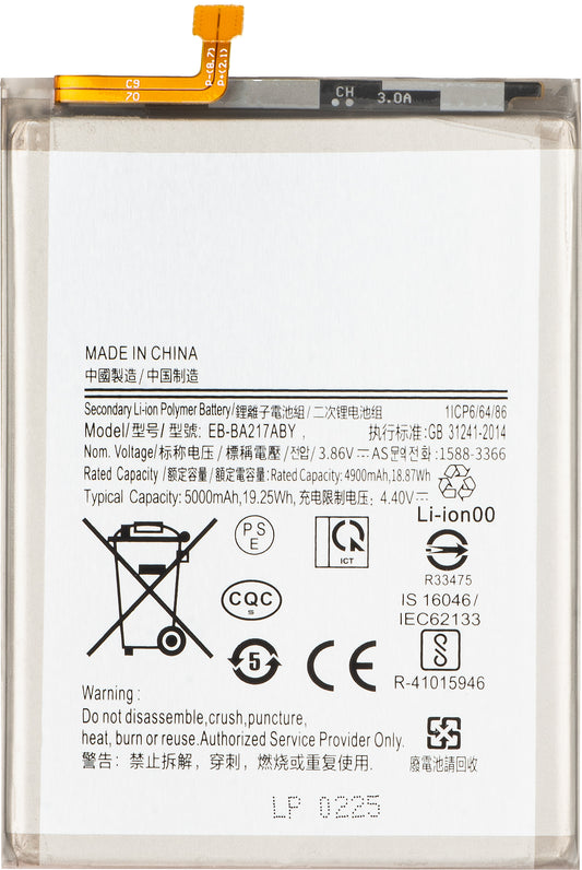 Batterie pour Samsung Galaxy A13 A137 / A04s A047 / A13 A135 / A13 5G A136 / A12 Nacho A127, EB-BA217ABY