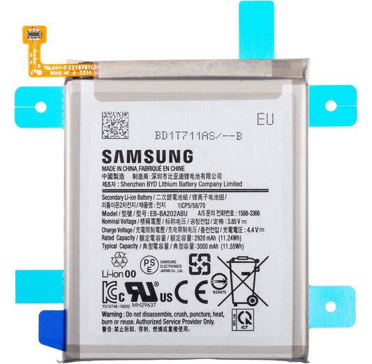 Akku Samsung Galaxy Galaxy A10e A102 / A20e A202, EB-BA202ABU, Service Pack GH82-20188A
