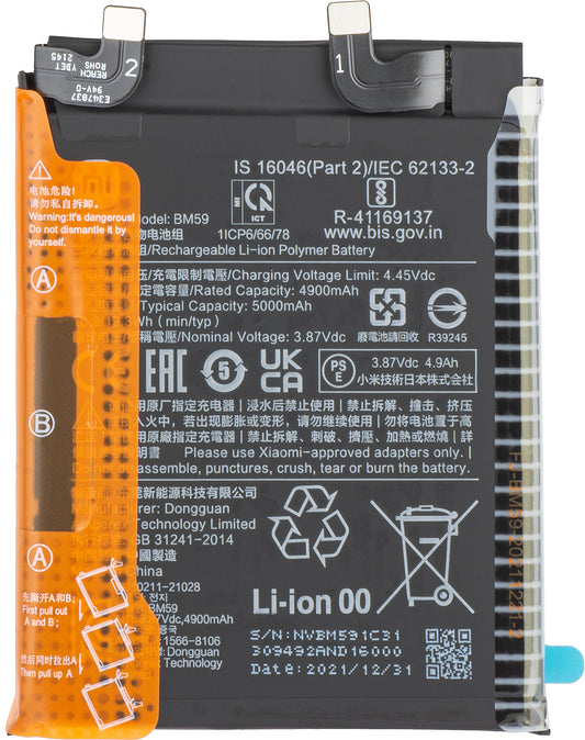 Xiaomi 11T batterij, BM59, Service Pack 460200008P1G