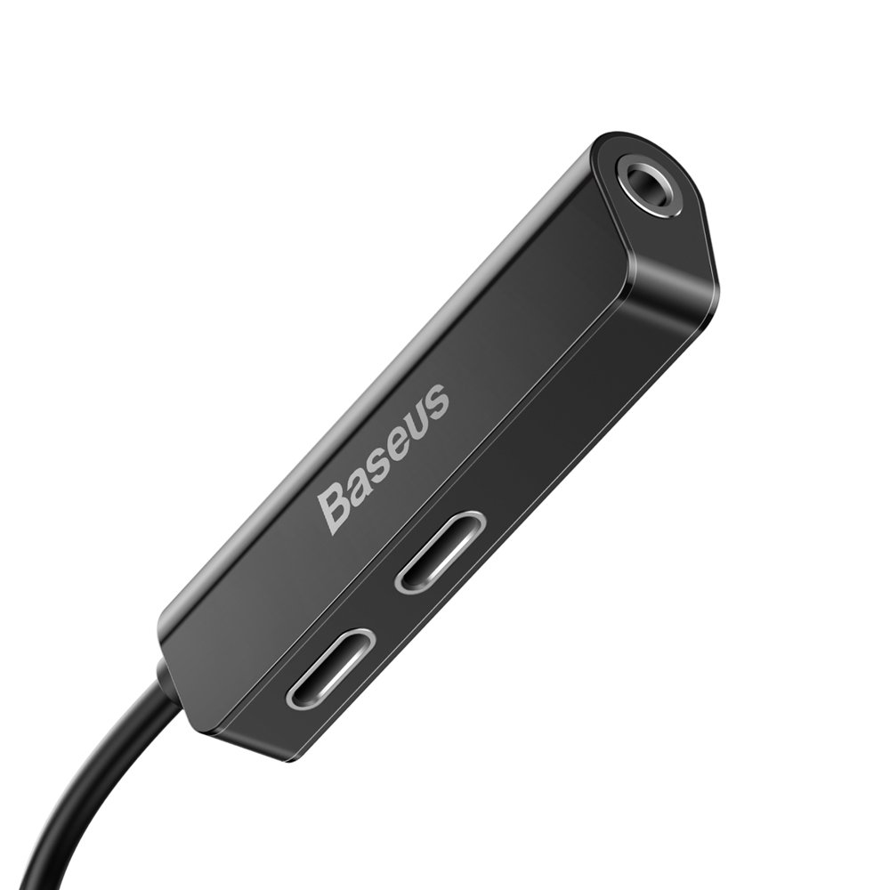 Lightning Audio Adapter - Lightning / 3.5mm Baseus L52, Zwart, Herverpakt CALL52-01