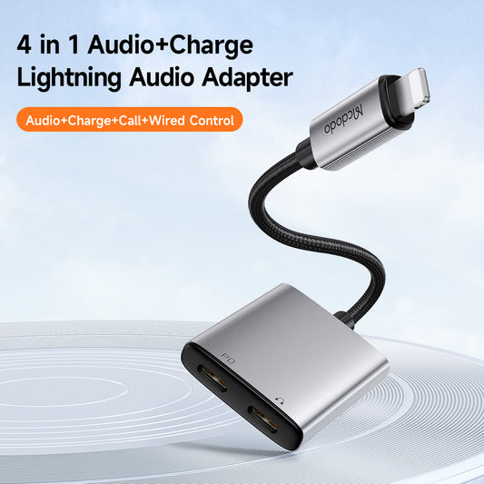 Audio-Adapter Lightning - Lightning / Lightning McDodo CA-5560 Wales, Grau