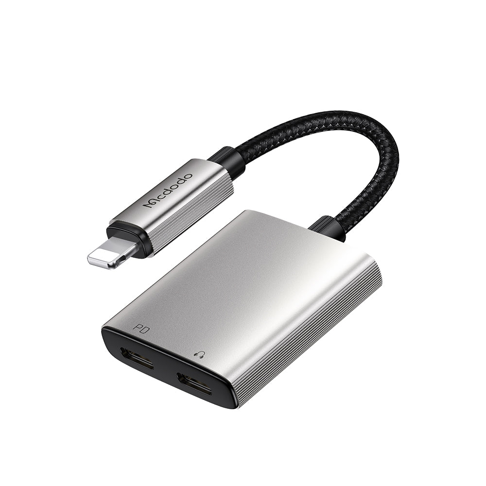 Audio-Adapter Lightning - Lightning / Lightning McDodo CA-5560 Wales, Grau