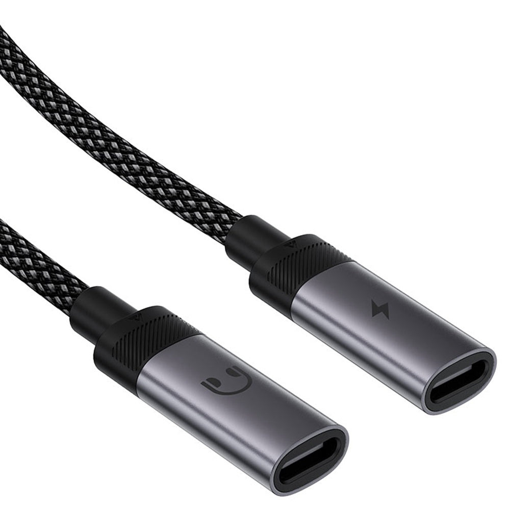Adaptateur Audio USB-C - 2 x USB-C Acefast J14, Noir