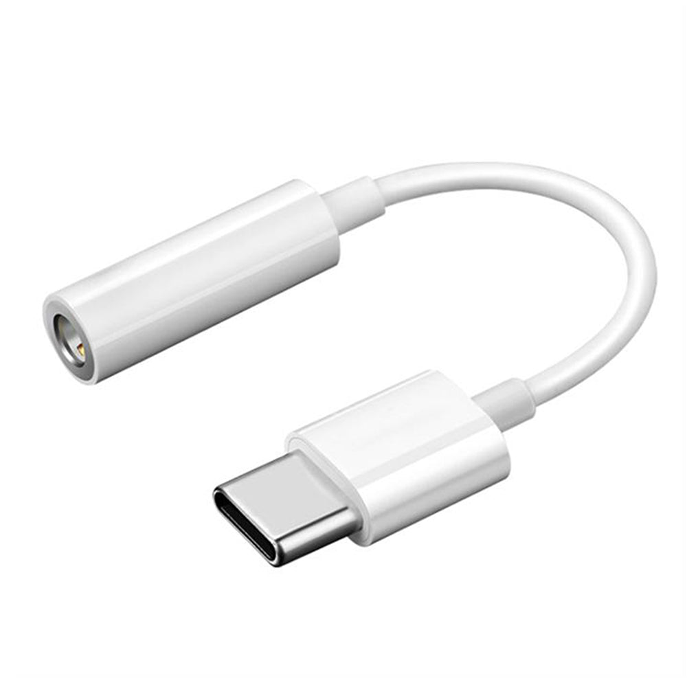 Audio Adapter USB-C - 3.5mm Techsuit AC18 MusicBox, Wit, Set van 2 stuks