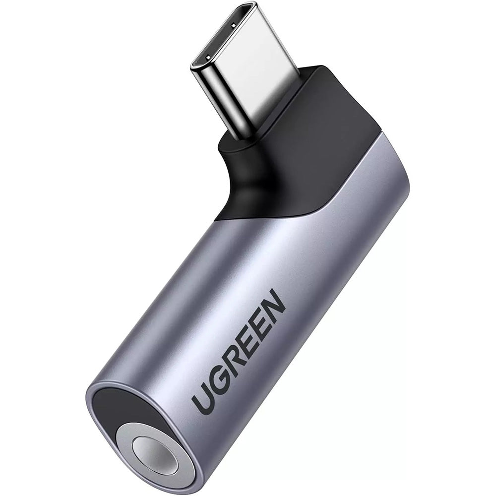 Adaptateur Audio USB-C - 3.5mm UGREEN CM460 (20194) Angled, Gris