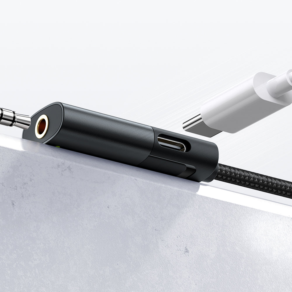 Adaptateur Audio USB-C - USB-C / 3.5mm McDodo CA-1880, Noir