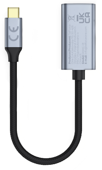 Adaptateur Audio et Vidéo USB-C - HDMI MaXlife MXHC-01, Gris