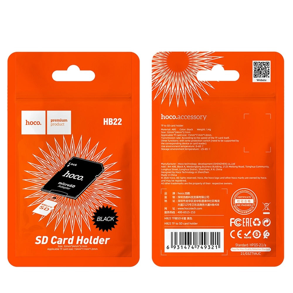 Adaptateur Carte SD HOCO HB22