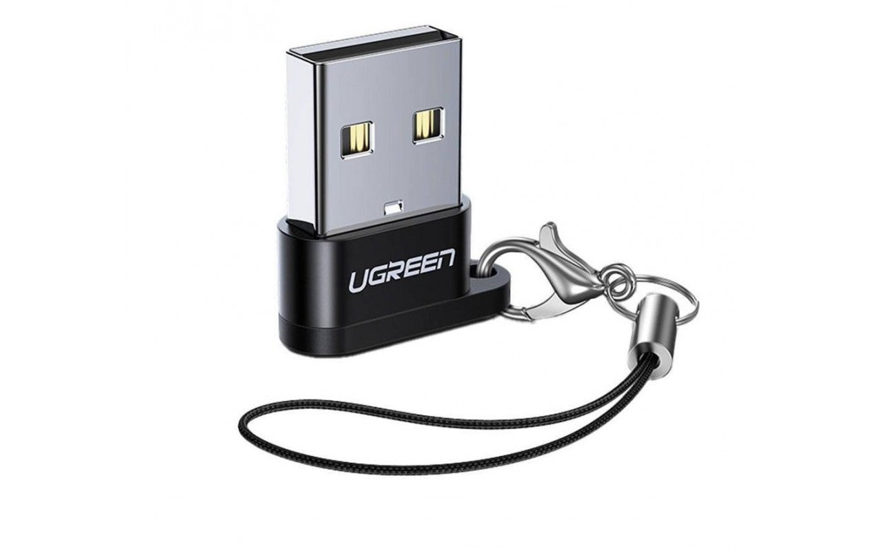 USB-C - USB-A Data en Oplaad Adapter UGREEN US280, Zwart