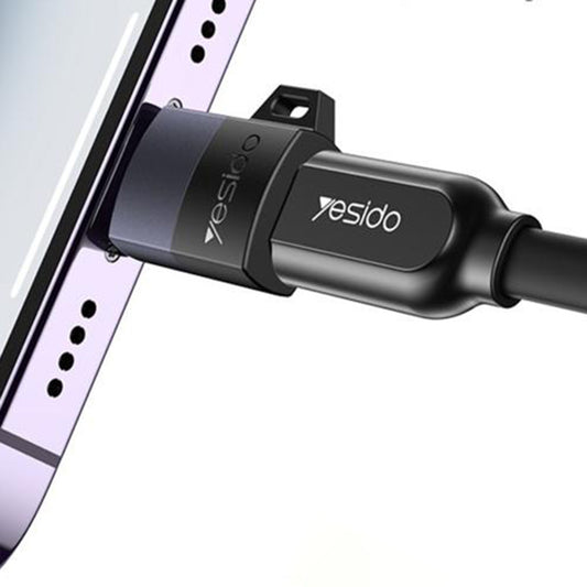 Adaptateur de données et de charge microUSB - Lightning Yesido GS30, Gris