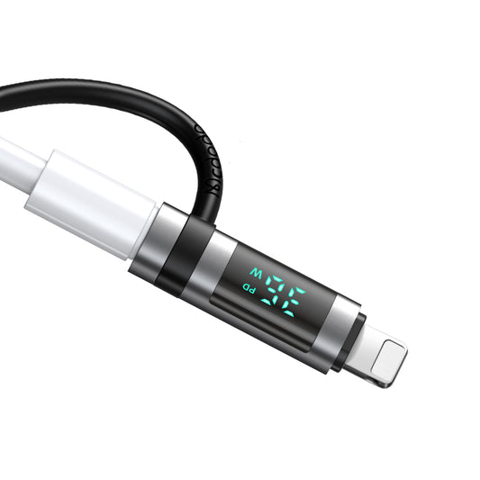 USB-C - Lightning McDodo OT-2610 Pigeon Display Adapter, Zwart