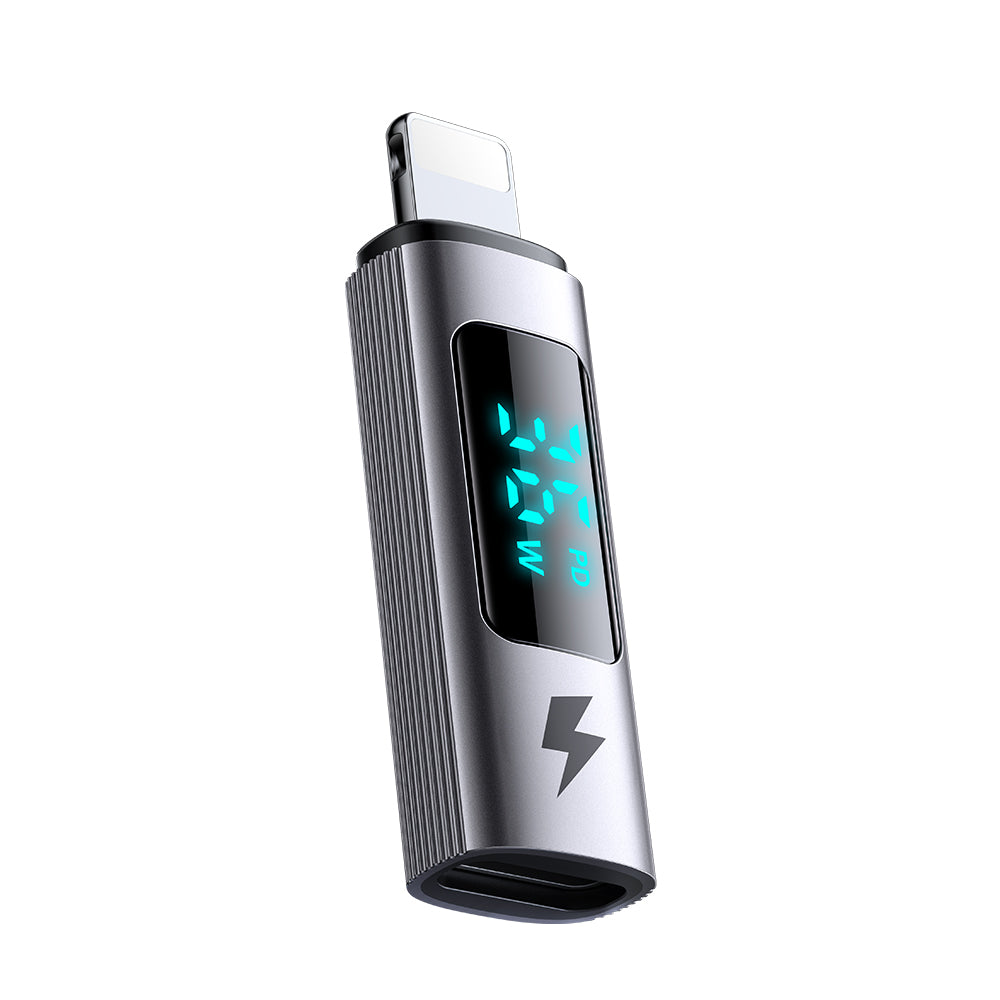 USB-C - Lightning McDodo OT-6100 Wales Display Adapter, Zwart