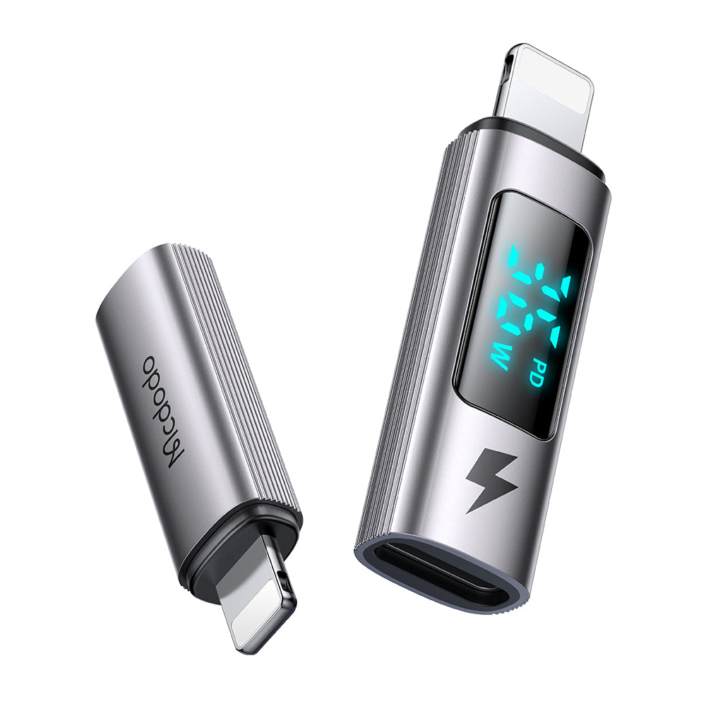 USB-C - Lightning McDodo OT-6100 Wales Display Adapter, Zwart