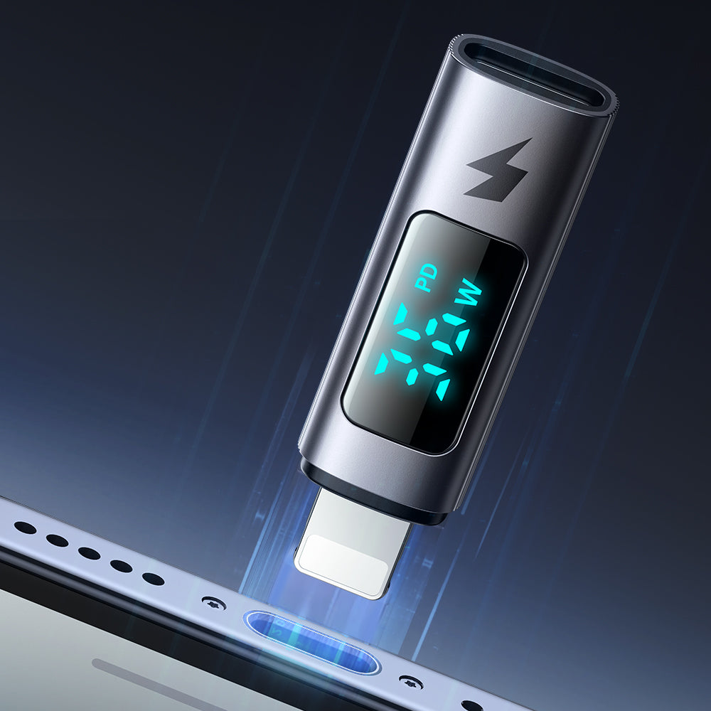 USB-C - Lightning McDodo OT-6100 Wales Display Adapter, Zwart