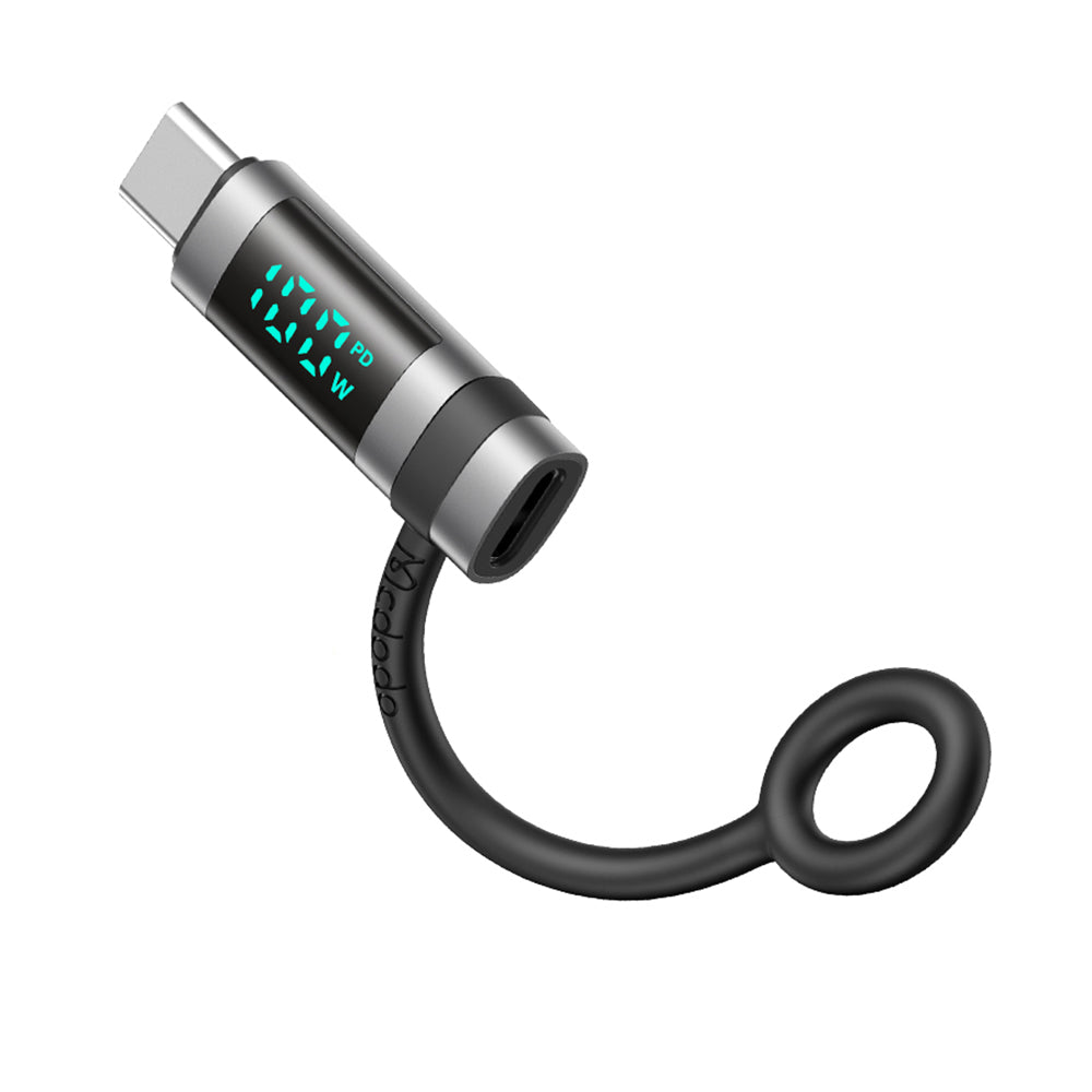 Adaptateur de Données et de Charge USB-C - USB-C McDodo OT-2620 Pigeon Display, Noir