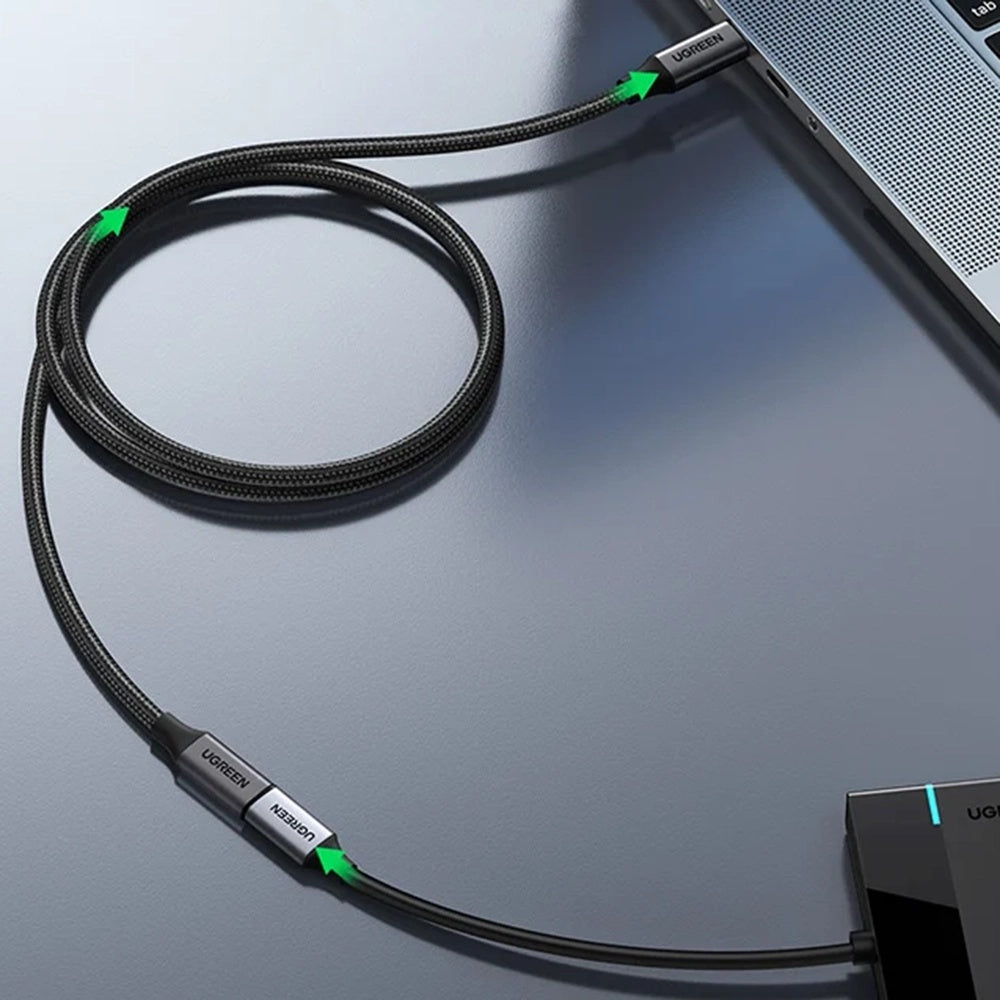 USB-C Verlängerungskabel UGREEN US372 (45191), 1m, Schwarz