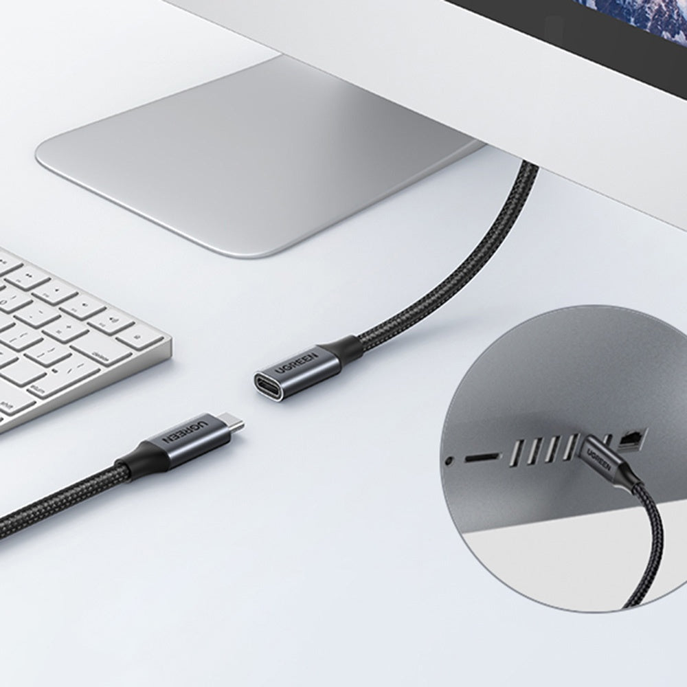 USB-C Verlängerungskabel UGREEN US372 (45191), 1m, Schwarz