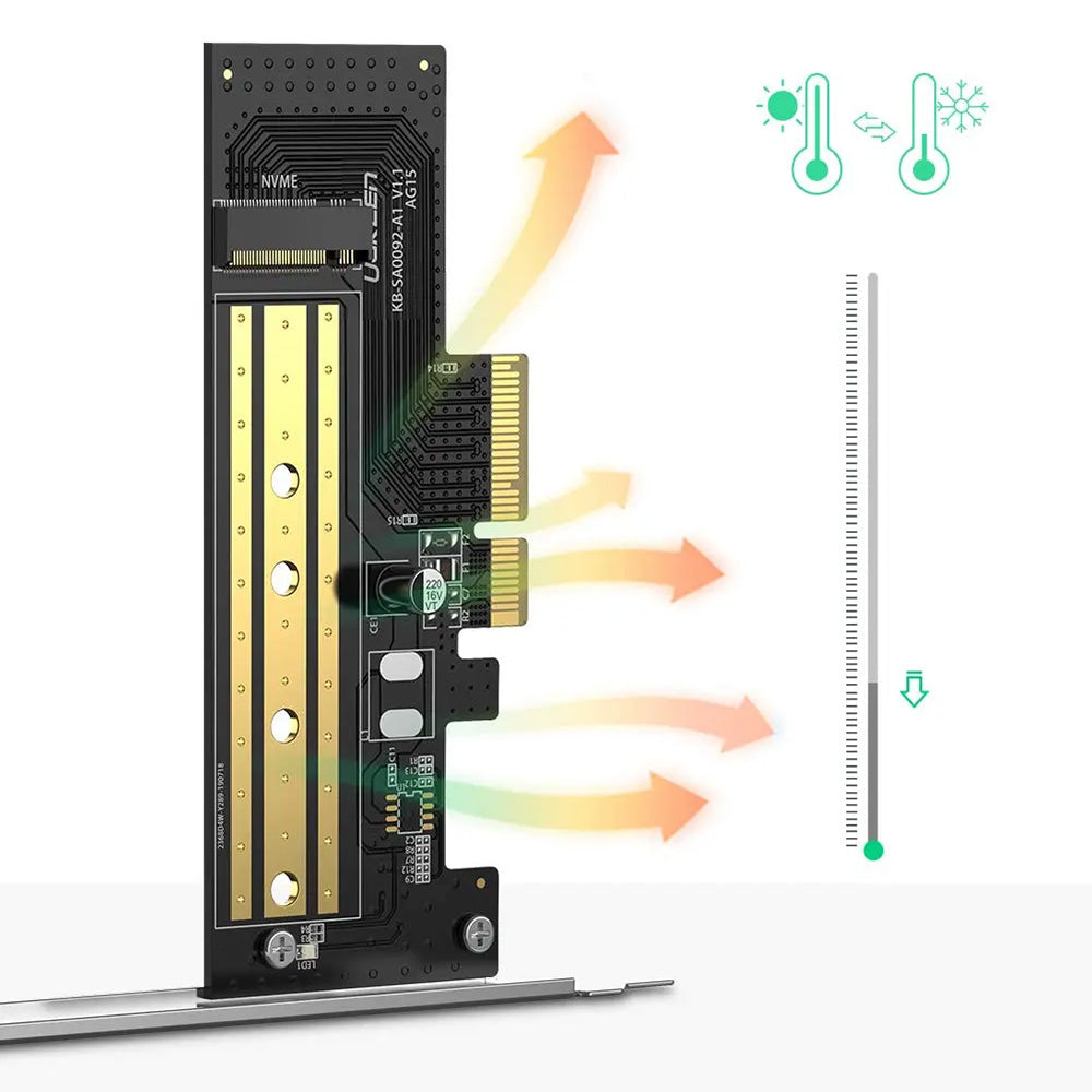 SSD Interface Adapter UGREEN CM302 (70503), NVMe M.2 - PCIe 3.0 X4