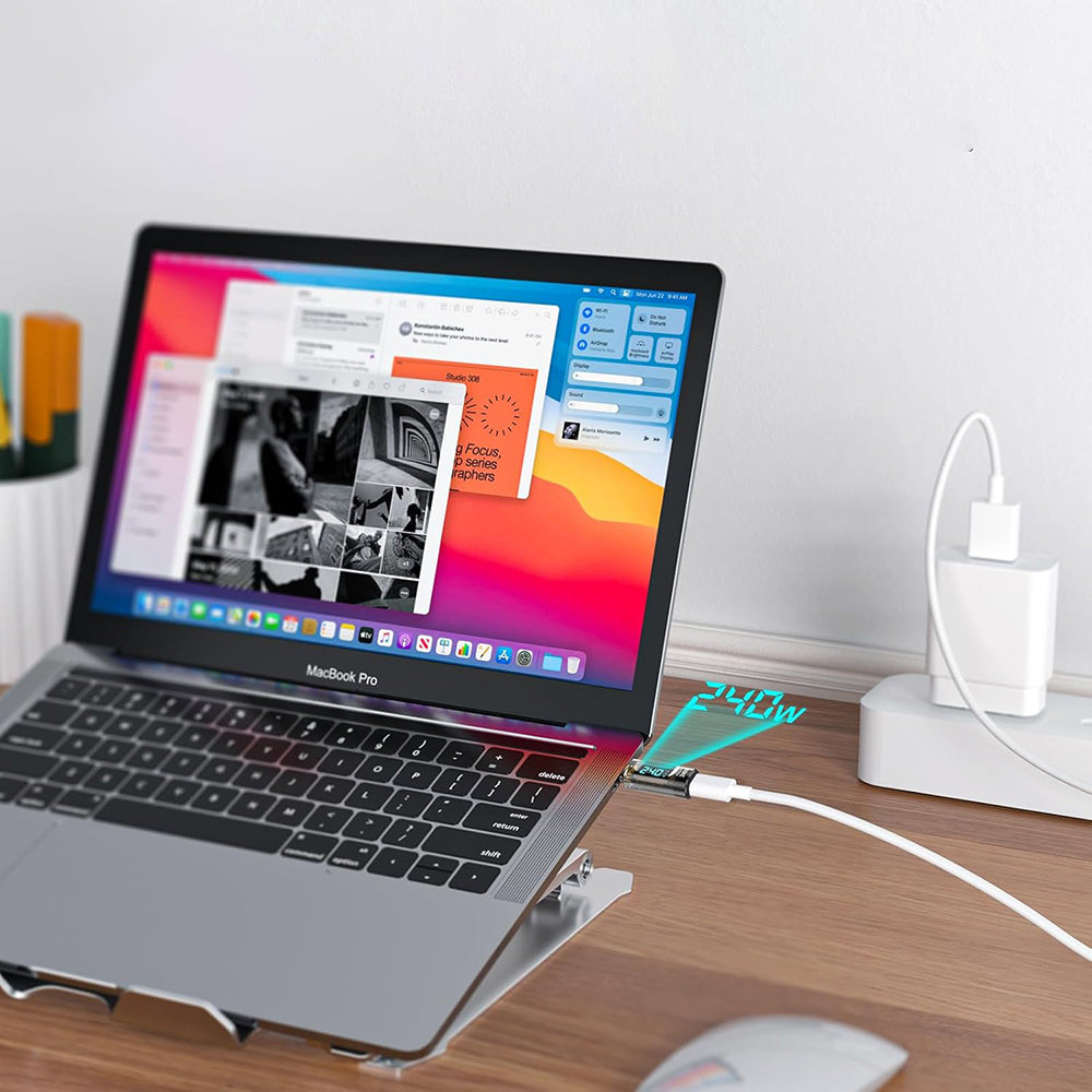 Media Adapter USB-C Techsuit A23, Grijs
