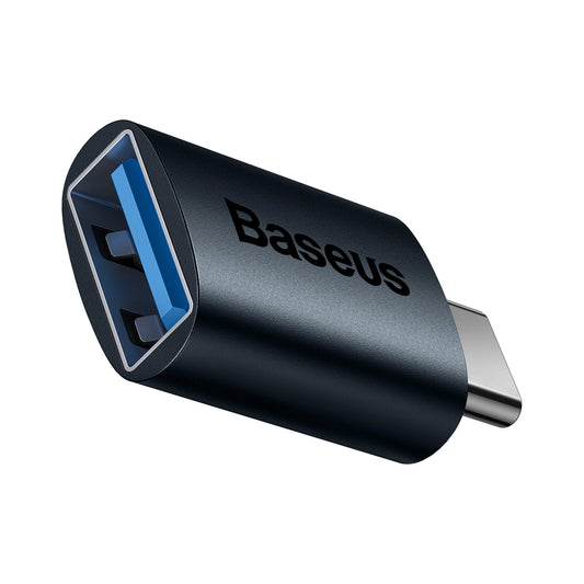 Baseus Ingenuity USB-C naar USB-A OTG-adapter, blauw ZJJQ000003