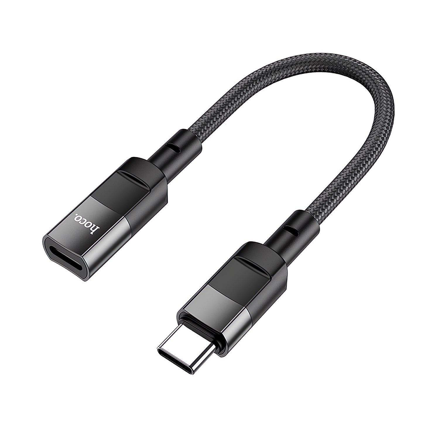 Data and Charging Adapter Lightning - USB-C HOCO U107, 0.1m, Black
