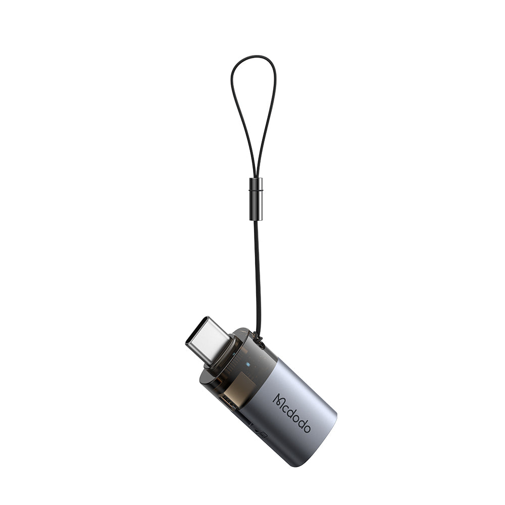 Kaartlezer USB-C McDodo OT-7600, USB-A (OTG) - microSD, Zwart