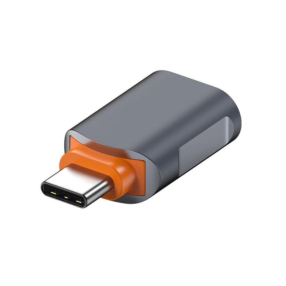 Adaptateur OTG USB-C - USB-A Techsuit A9 SlateVolt, Gris Orange