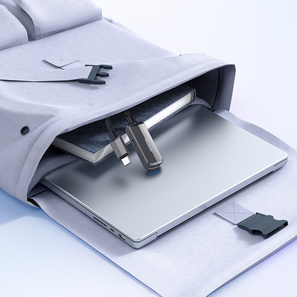 Adaptateur OTG USB-C - USB-A / USB-C McDodo CA-2830, Gris