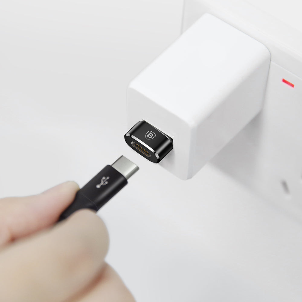 USB-C naar USB-A Baseus USB-C naar USB-A oplaad- en data-adapter, zwart CAAOTG-01 CAAOTG-01