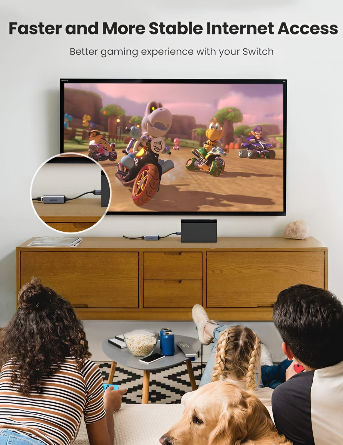 UGREEN CM209 Netwerkkaart, RJ45, USB, Gri