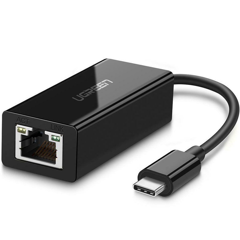 Netwerkkaart UGREEN US236, RJ45, USB-C, Zwart