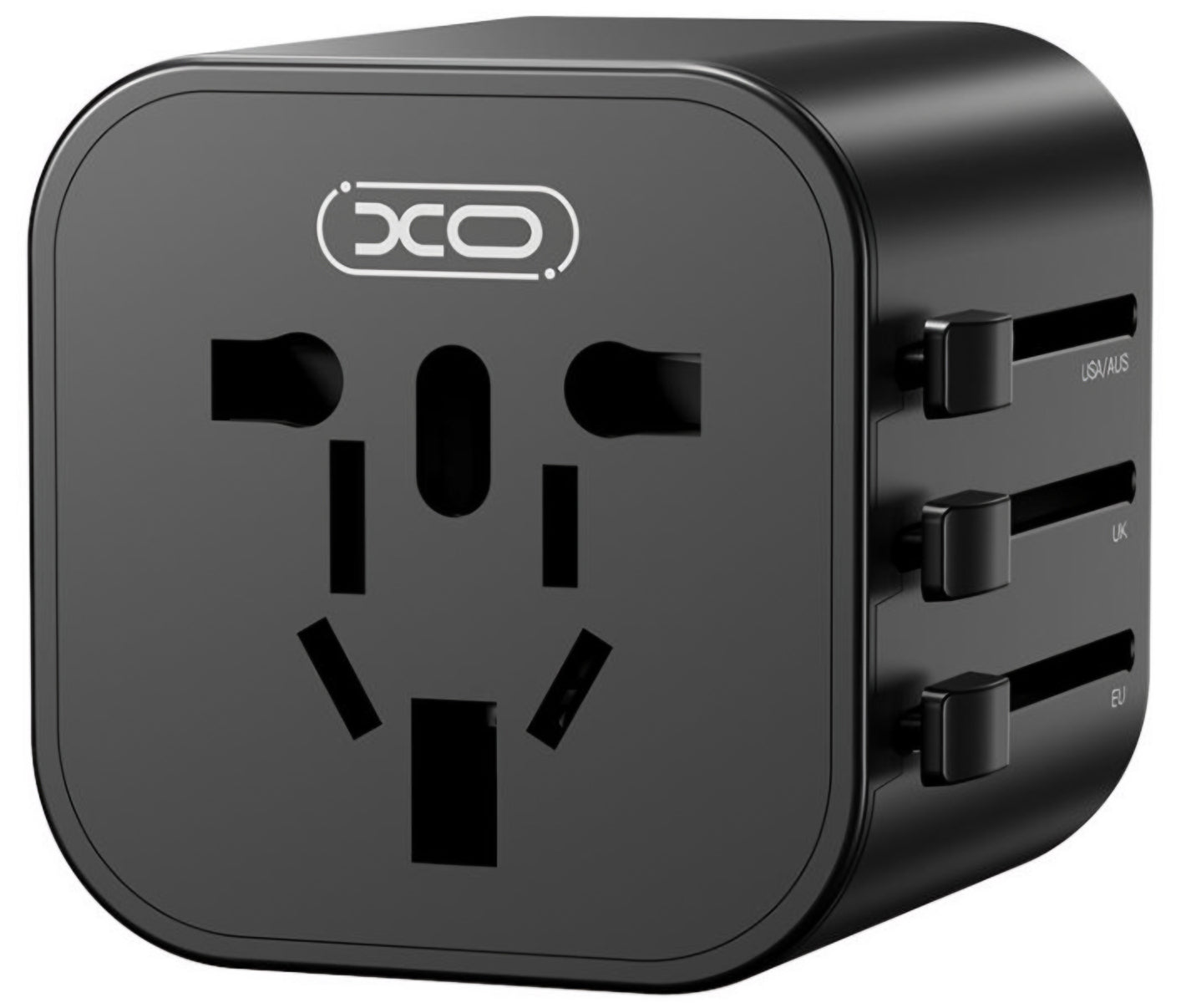 Adaptateur Réseau XO Design WL28 Travel US / UK / AU / CN / EU, Noir