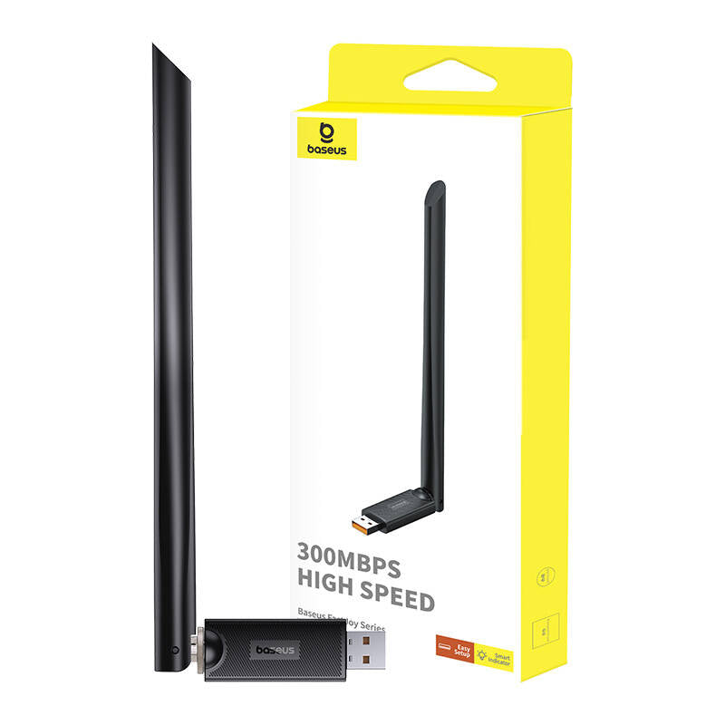 Draadloze adapter Baseus FastJoy, 300Mbps, Zwart B01317600111-01