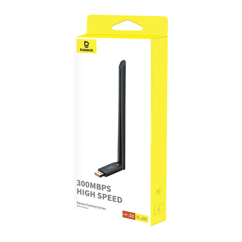 Draadloze adapter Baseus FastJoy, 300Mbps, Zwart B01317600111-01