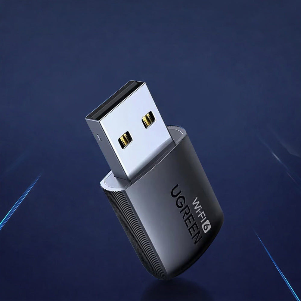 UGREEN CM762 (35264) Draadloze Adapter, Dual Band, Wi-Fi 6, 600Mbps, Zwart