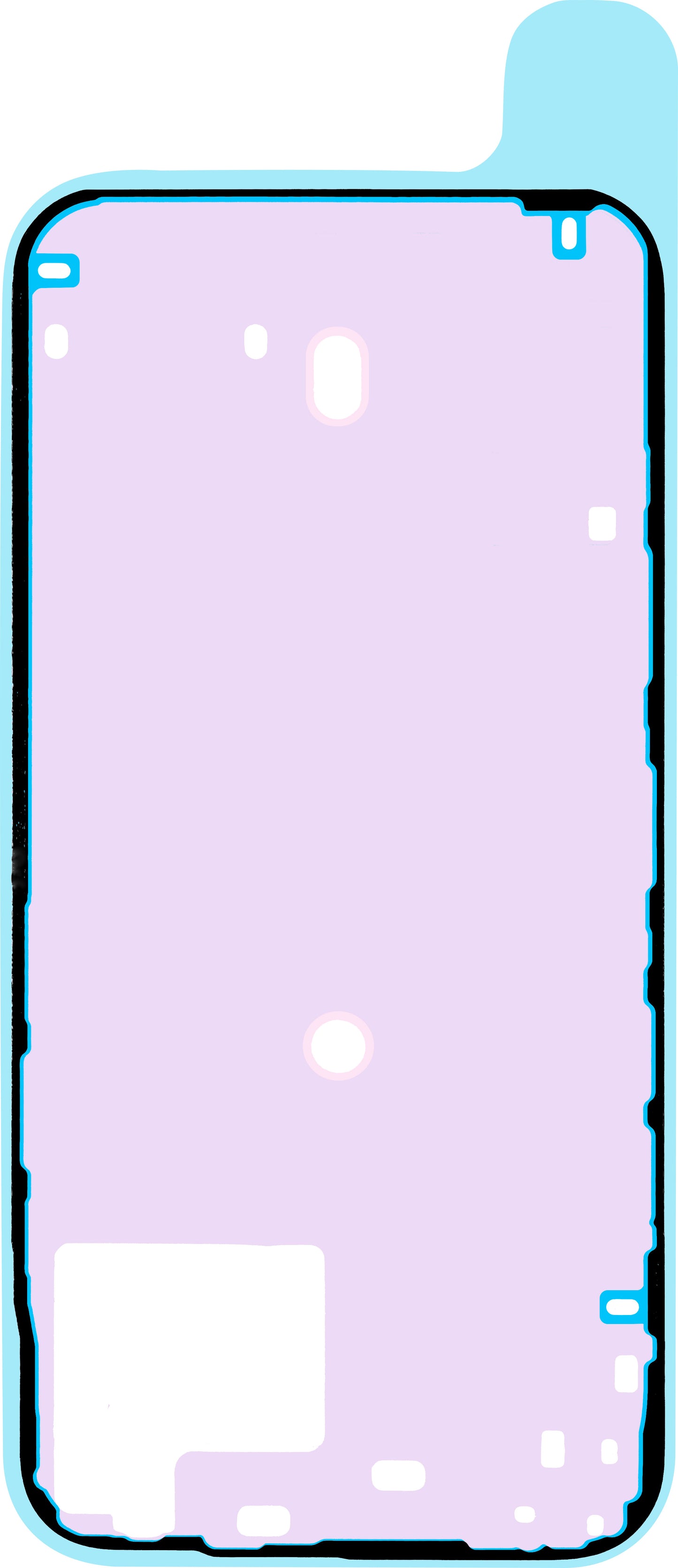 Klebstoff Batterieabdeckung Apple iPhone 15 Plus, Service Pack 923-09187