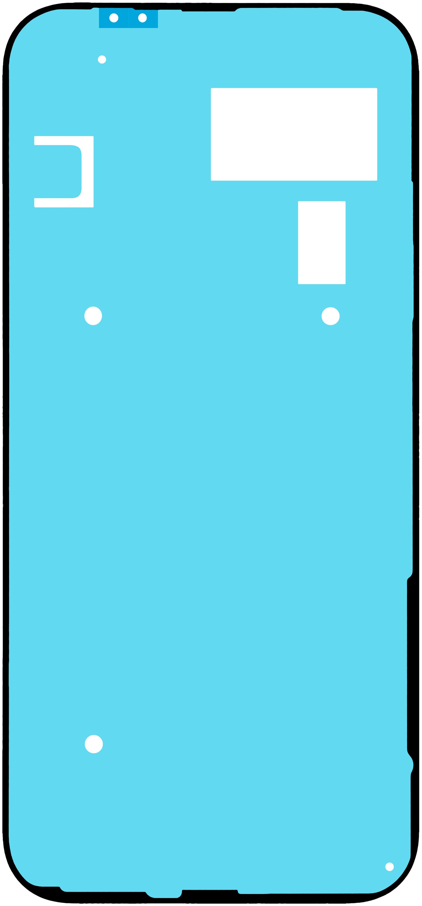 Lijm Batterijklep Google Pixel 9a, Service Pack G806-12186-01