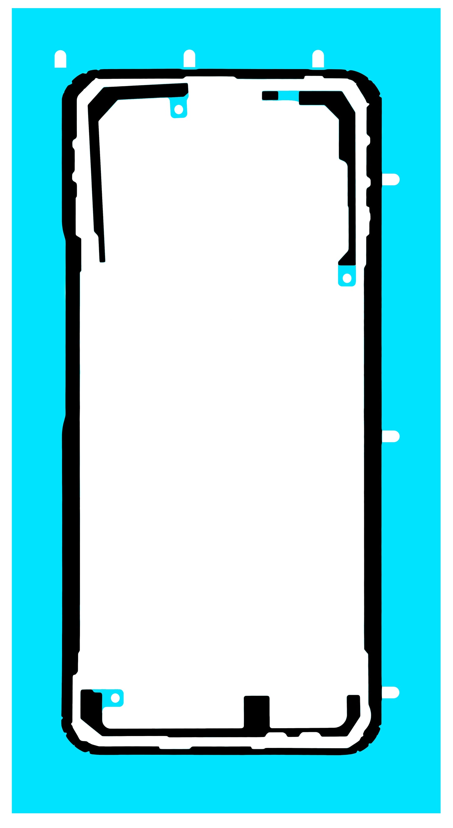 Adhésif Couvercle Batterie Honor X60 Pro / X9c / Magic7 Lite, Service Pack 5163AEKJ