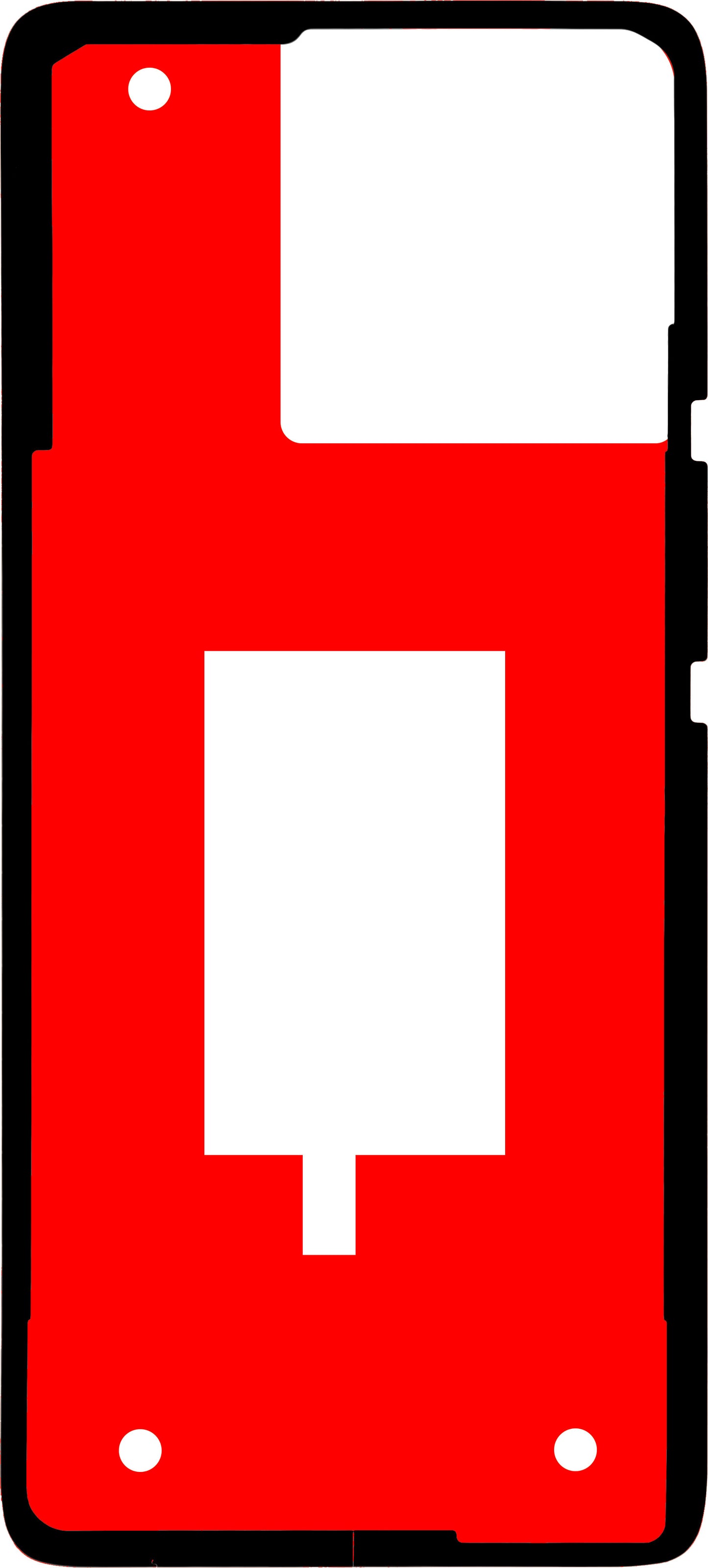 Adhésif Couvercle Batterie Motorola Edge 40, Matériau PMMA, Service Pack 5D78C22707