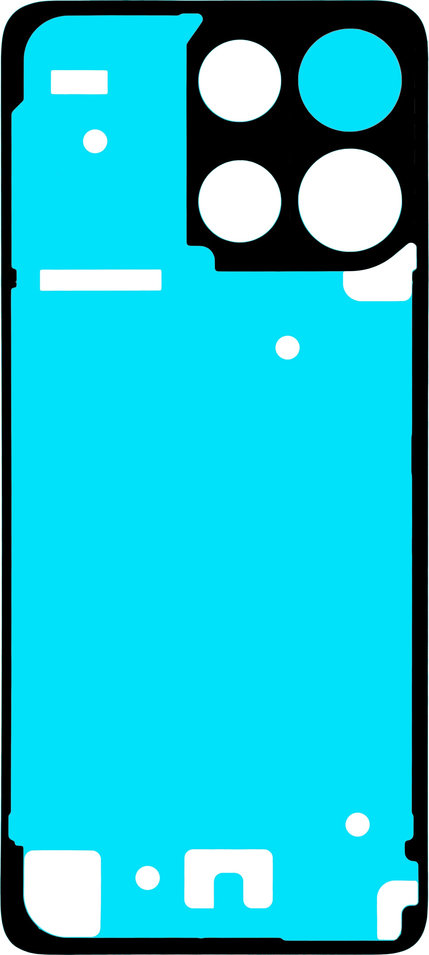 Lijm Batterijklep Motorola Moto G15 / G15 Power, Service Pack 5948C29252