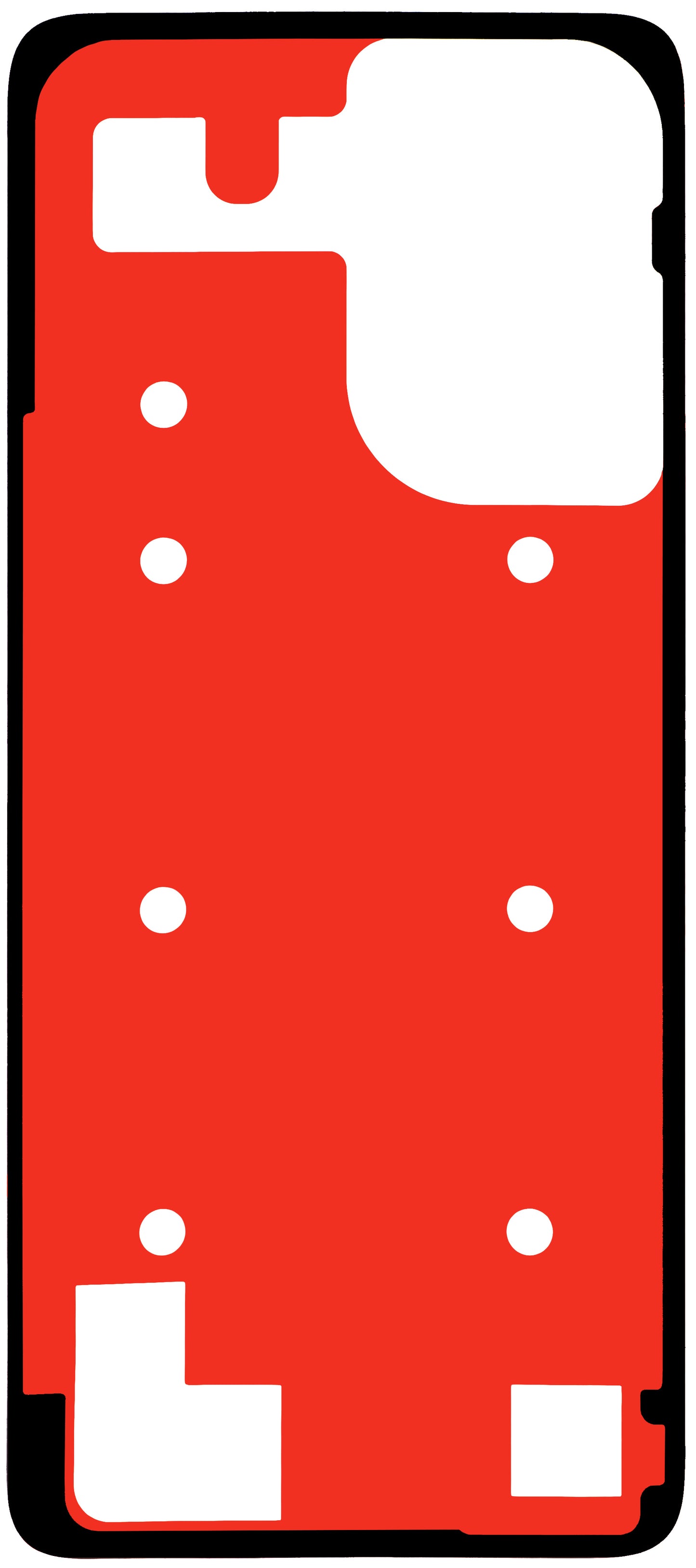 Klebstoff Batterieabdeckung Motorola Moto G06 Power / G06, Service Pack 5948C31280