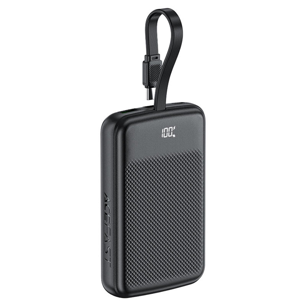 Batterie Externe Acefast M13, 10000mAh, 22.5W, QC + PD, 1 x USB-A - 2 x USB-C, Noire