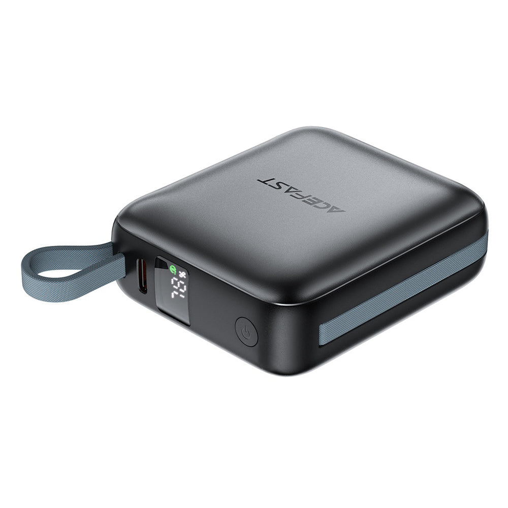Batterie Externe Acefast M23, 10000mAh, 22.5W, QC + PD, 1 x Lightning - 2 x USB-C, Gris