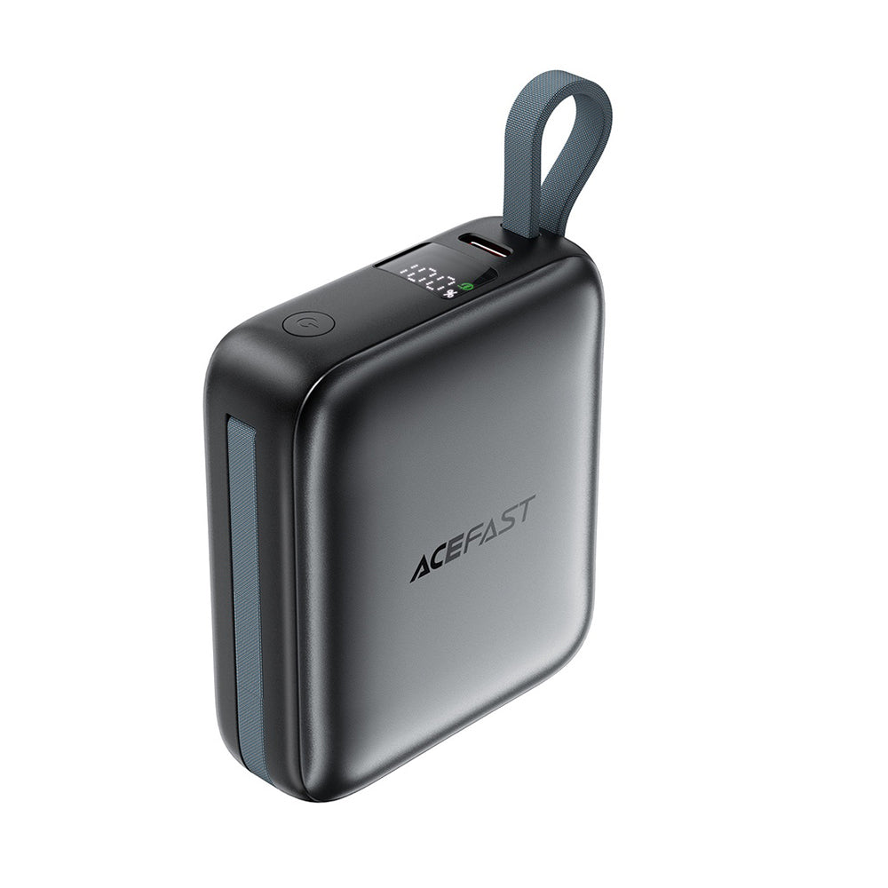 Batterie Externe Acefast M23, 10000mAh, 22.5W, QC + PD, 1 x Lightning - 2 x USB-C, Gris