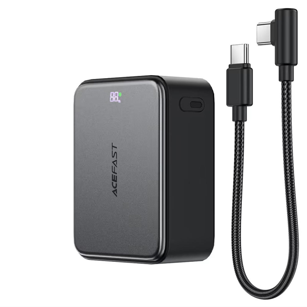Externe Batterij Acefast M28, 10000mAh, 22.5W, QC + PD, 1 x USB-A - 2 x USB-C, Zwart