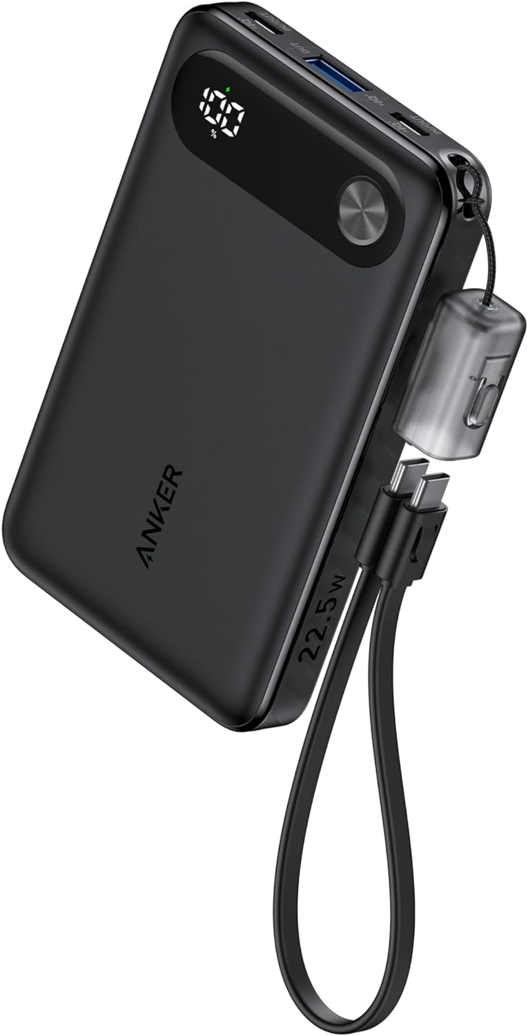 Anker PowerCore externe batterij, 10000mAh, 22.5W, QC + PD, 1 x USB-A - 2 x USB-C, Zwart A1257G11