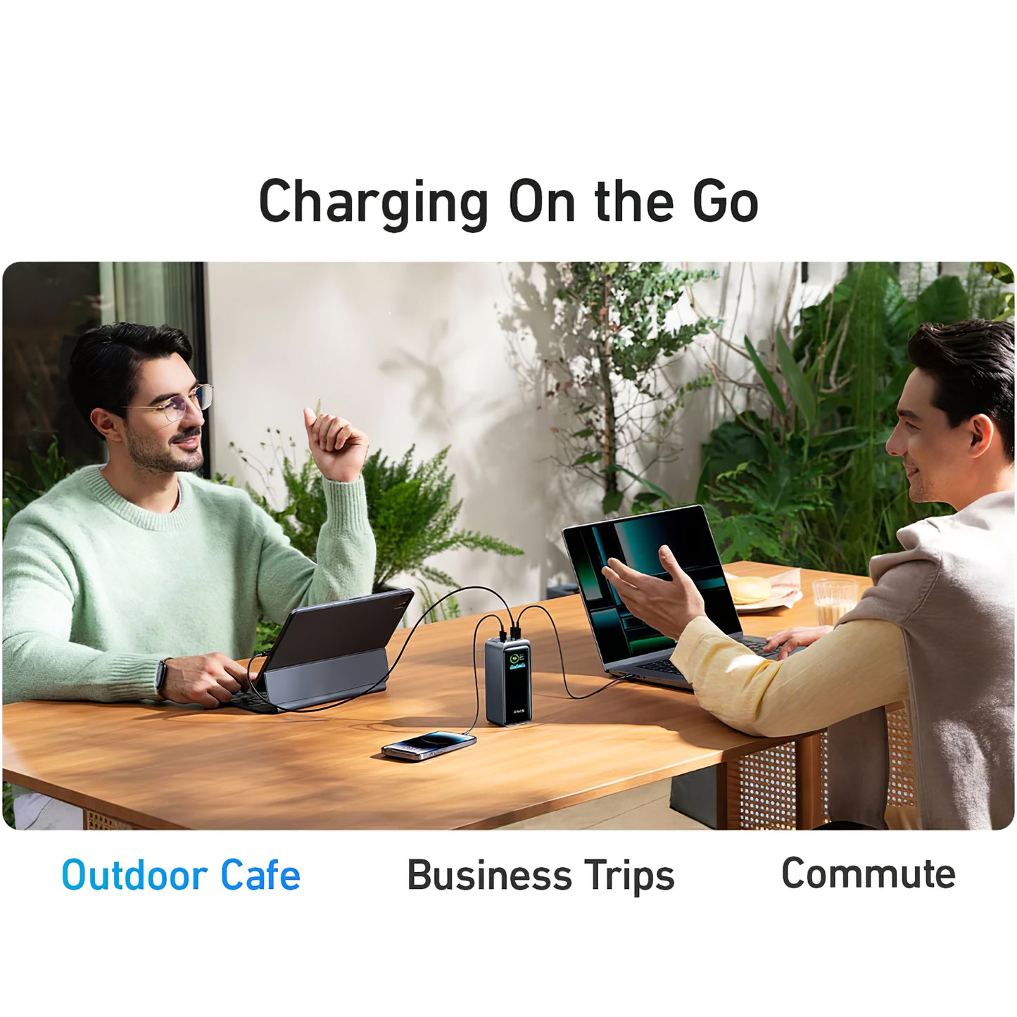 Anker Prime Externe Batterij, 20000mAh, 200W, QC + PD, 1 x USB-A - 2 x USB-C, Zwart A1336011