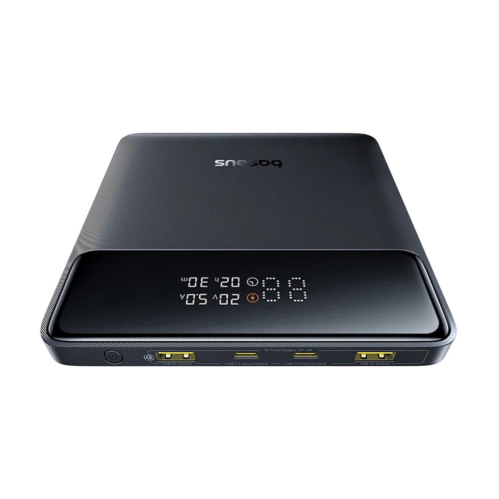 Externe Batterij Baseus Blade H1, 20000mAh, 100W, QC + PD, 2 x USB-A - 2 x USB-C, Zwart