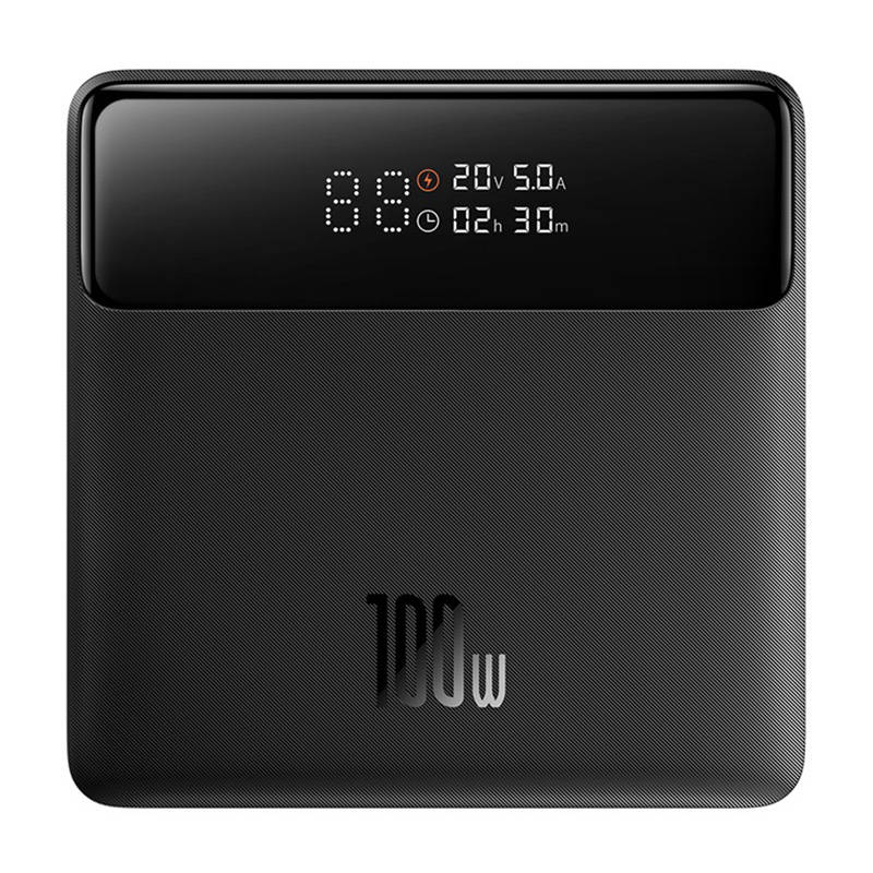 Batterie Externe Baseus Blade HD, 20000mAh, 100W, QC + PD, 2 x USB-A - 2 x USB-C, Noire PPBL000301